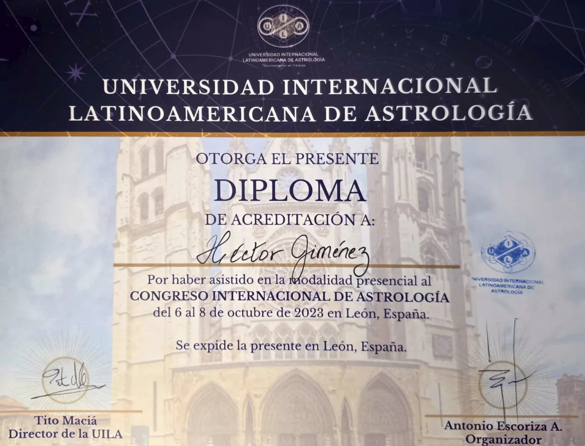 Documento: Congreso Internacional de Astrología