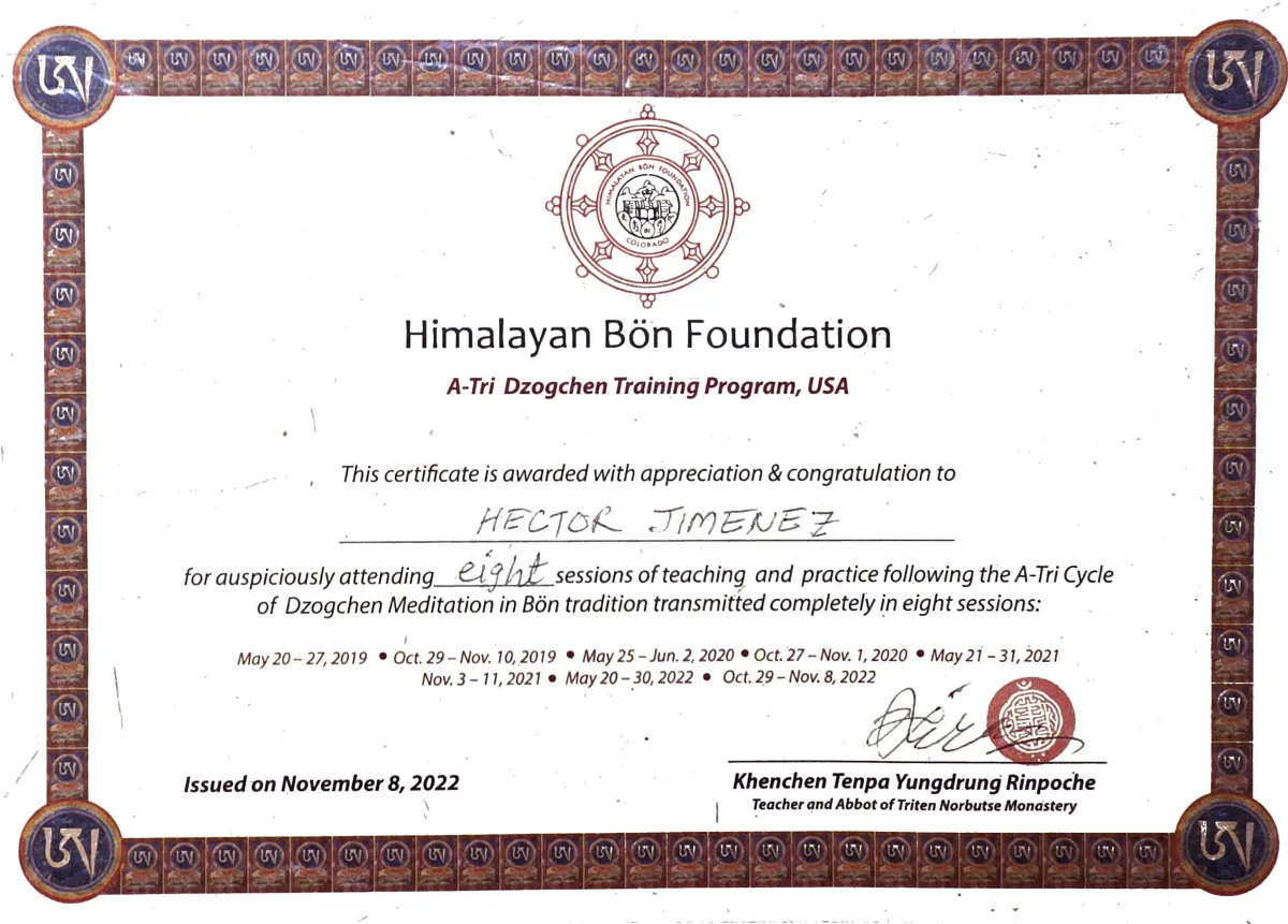 Documento: Programa A-Tri Dzogchen