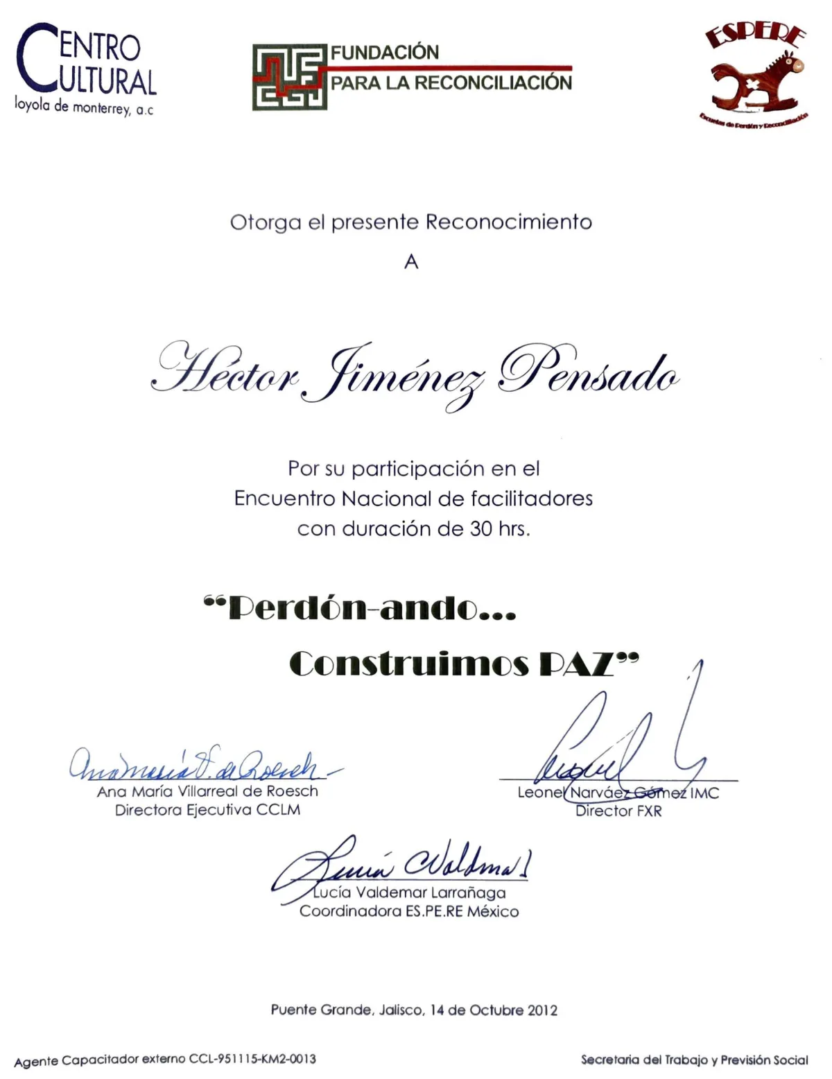 Documento: Formación de facilitadores