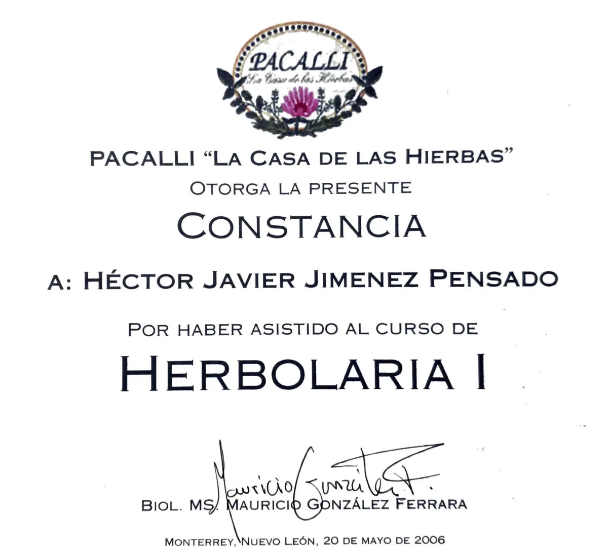 Documento: Herbolaria